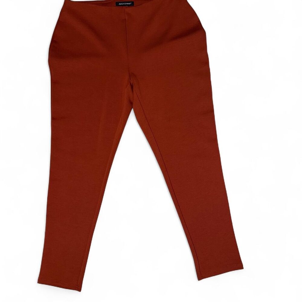Ashley-stewart Women's Orange and Brown Trousers